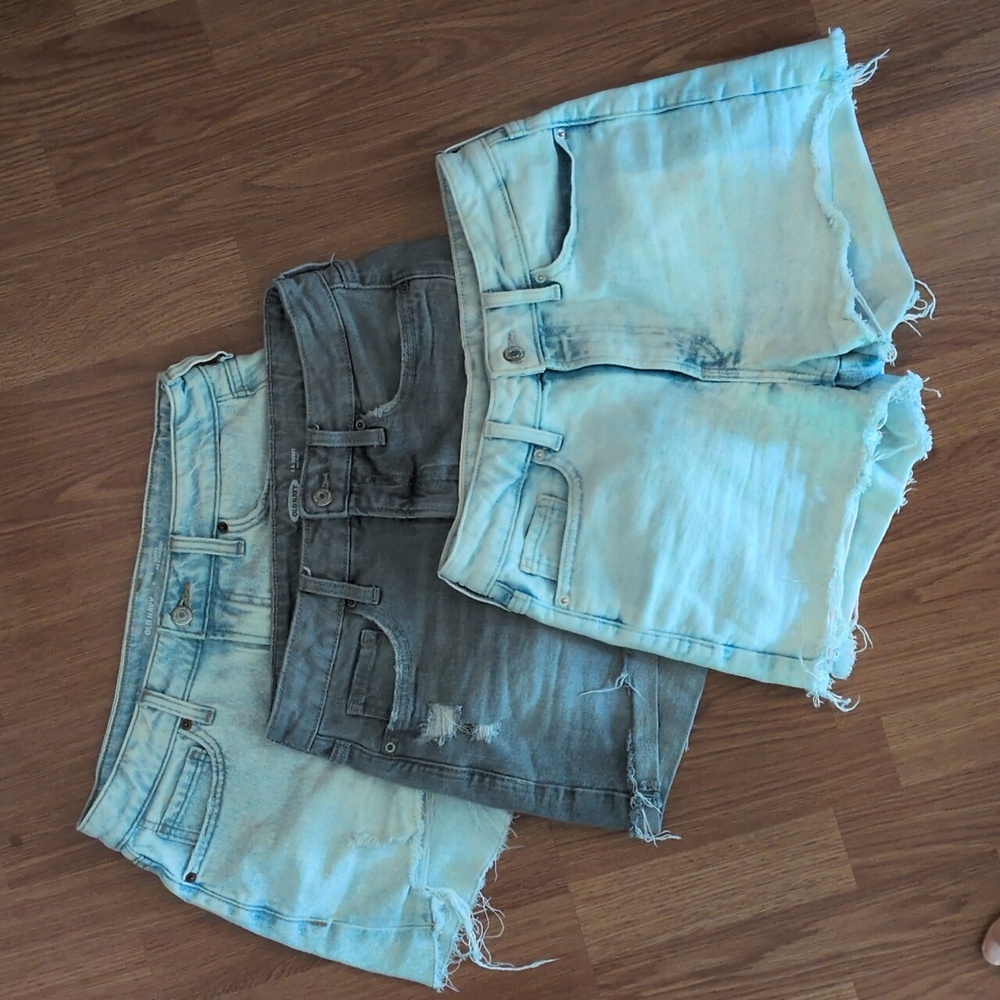 Old Navy Shorts BUNDLE - Light Blue and Gray